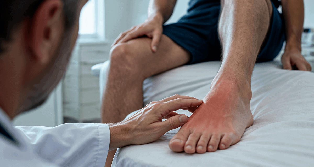 algodystrophie du pied traitement pied rouge gonflé médecin