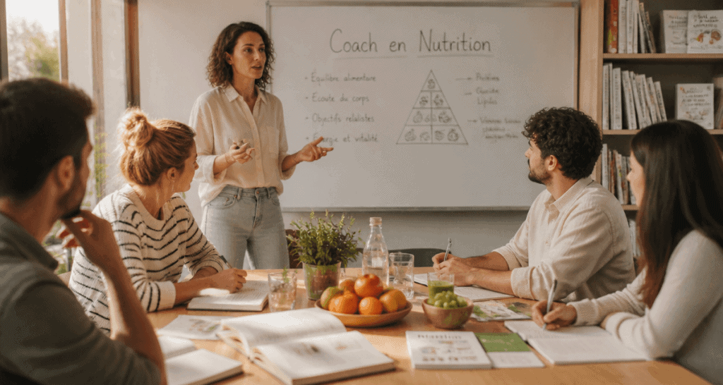 coach en nutrition formation groupe en salle