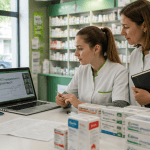 deust préparateur en pharmacie à distance jeune femme en formation