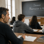 devenir pharmacien a 40 ans homme en classe
