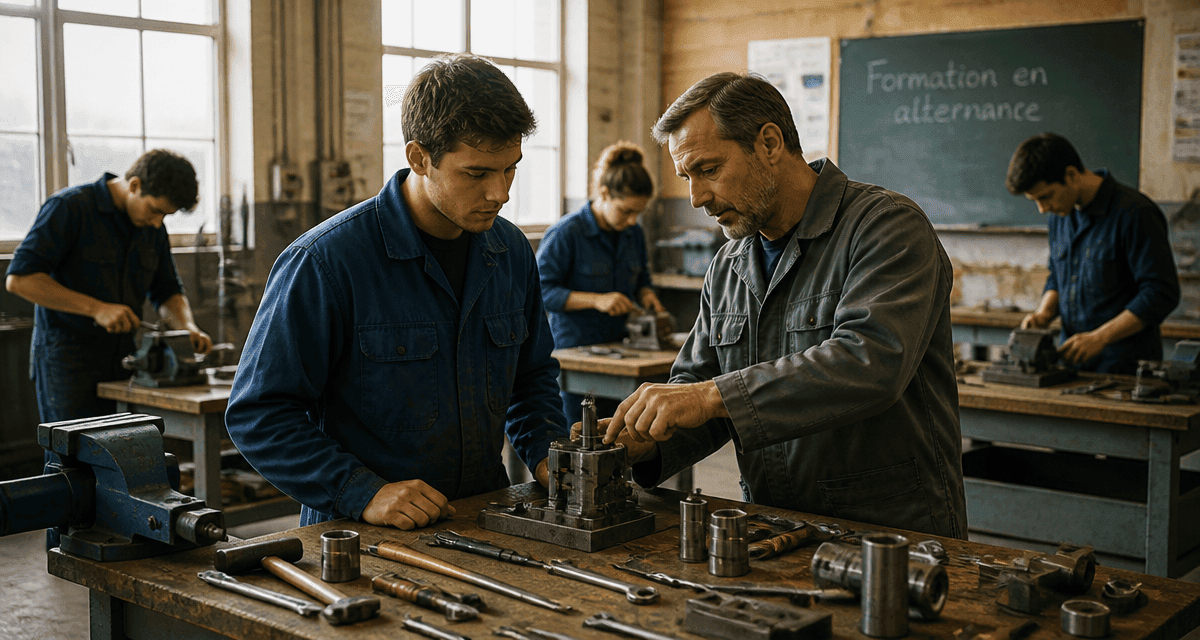 formation en alternance sans bac jeunes en atelier