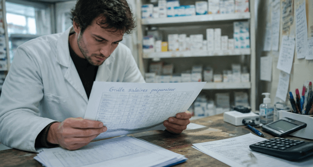 grille des salaires preparateur en pharmacie feuille comptoir
