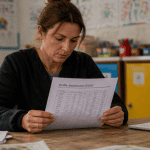 grille indiciaire atsem fiche de paie sur table en classe