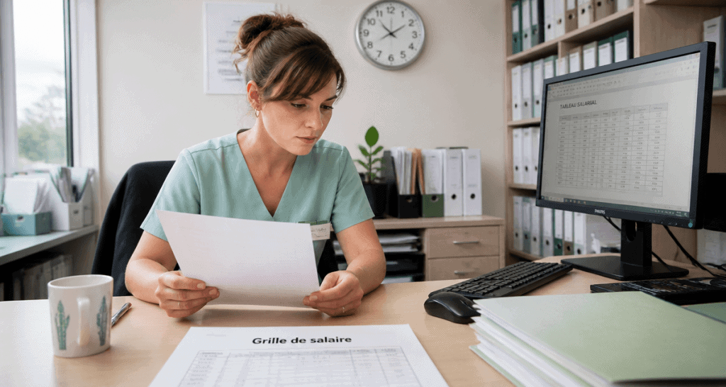 grille salaire secrétaire médicale privé fiche paie