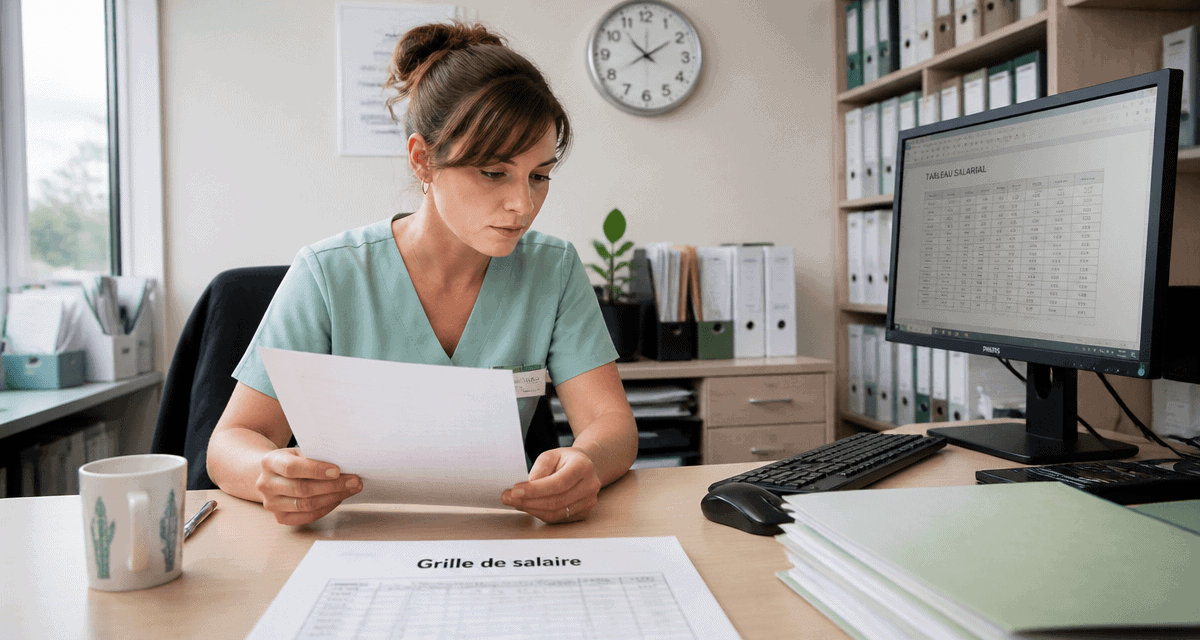 grille salaire secrétaire médicale privé fiche paie