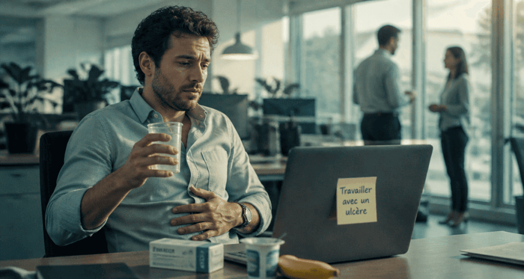 peut on travailler avec un ulcère image open space