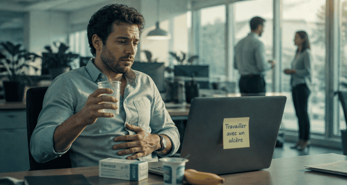 peut on travailler avec un ulcère image open space