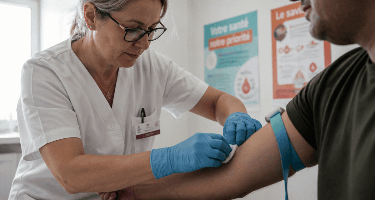 prise de sang mal faite conséquence bras patient