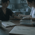 prise de sang thyroïde a jeun femme laboratoire