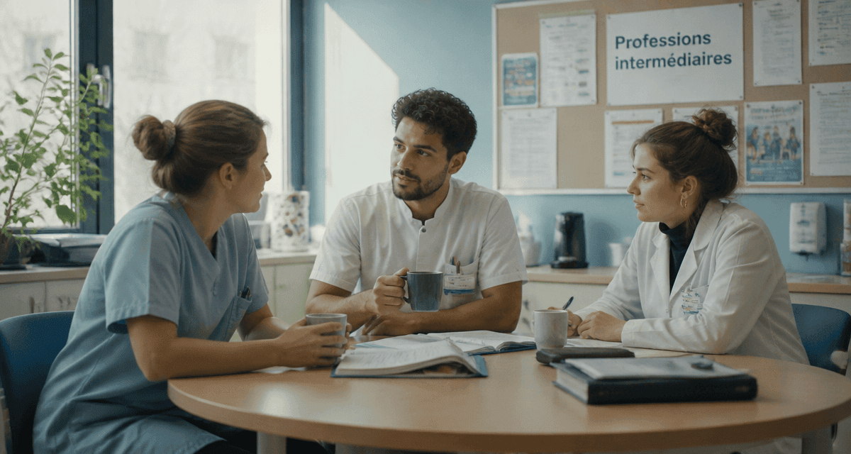 professions intermédiaires de la santé et du travail social en réunion
