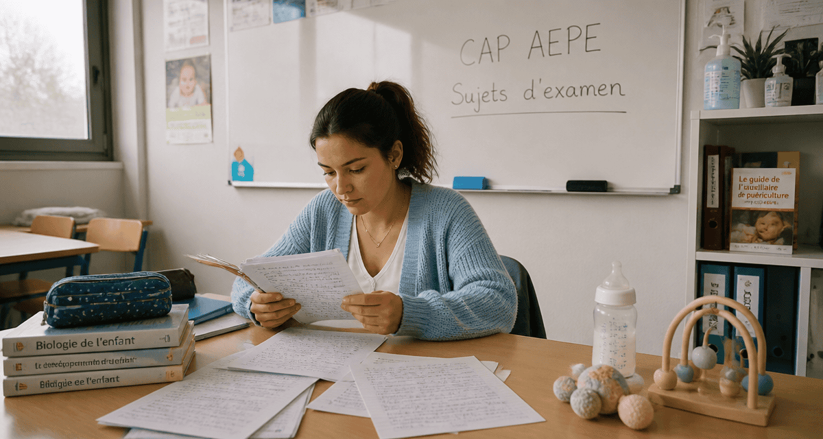 étudiante révise sujet cap aepe