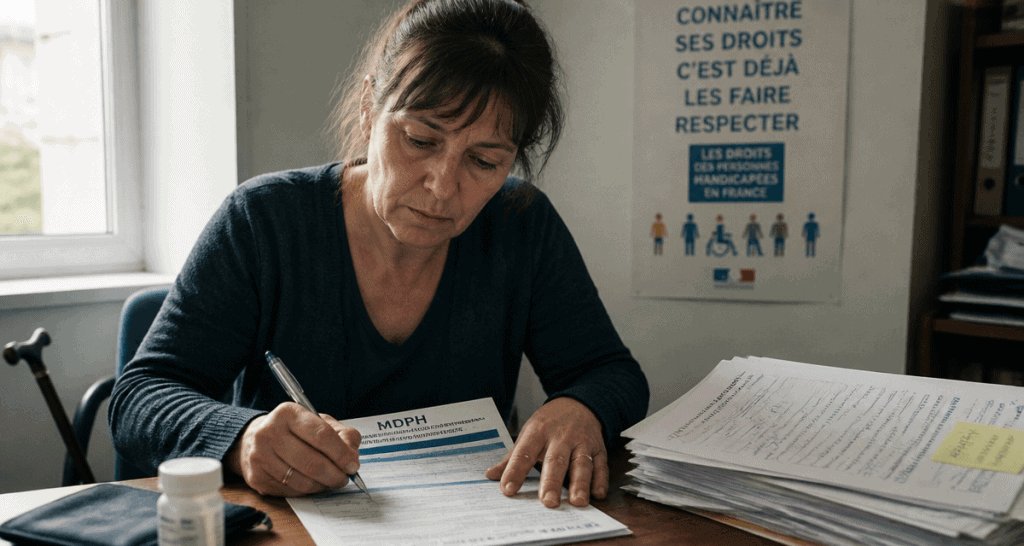rhumatisme psoriasique taux invalidité femme dossier MDPH