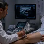 echographie en urgence patient radiologue