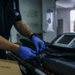 Formation ambulancier en alternance DEA en entreprise, ambulancier vérifie le matériel