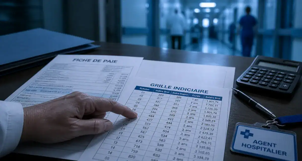 Grille de salaire fonction publique hospitaliere : fiche de paie et indice