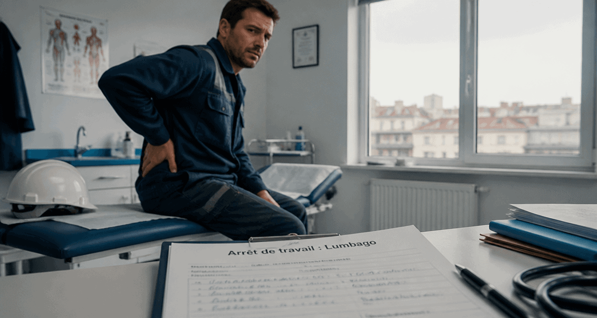 lumbago durée arrêt de travail homme médecin