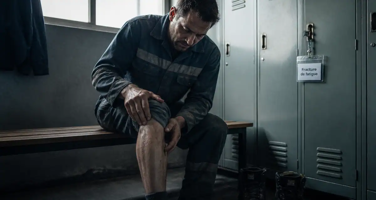 peut on travailler avec une fracture de fatigue ouvrier tibia