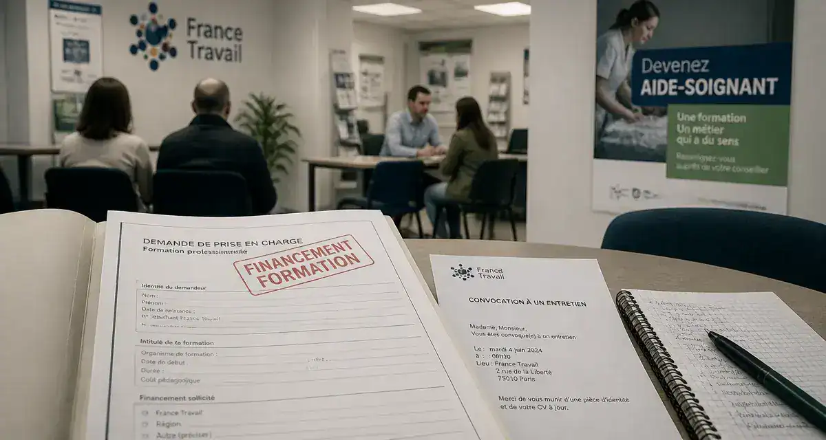 Pole emploi formation aide soignante : dossier de financement, convocation et formation aide-soignant