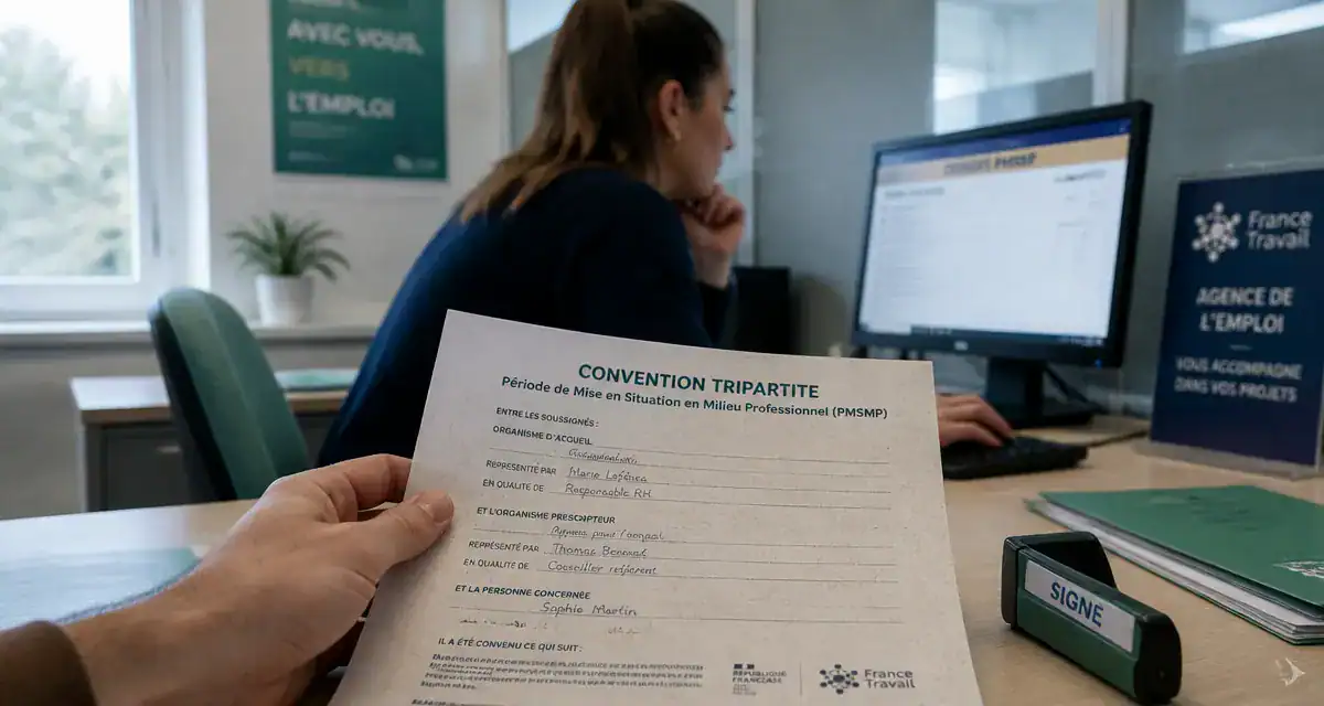 Convention PMSMP pour stage immersion pole emploi remuneration en agence