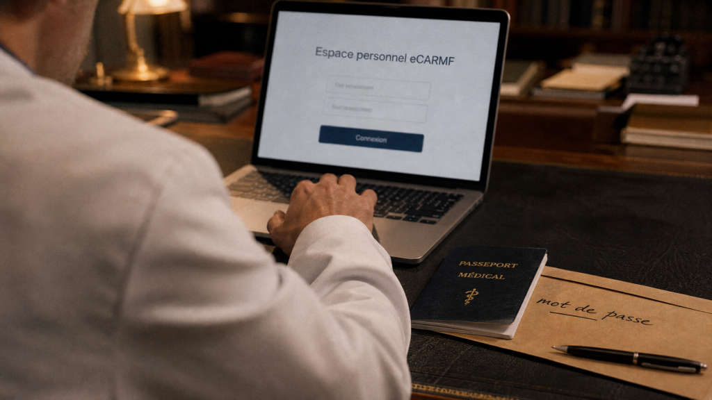 carmf compte : se connecter à eCARMF pour le simulateur de retraite