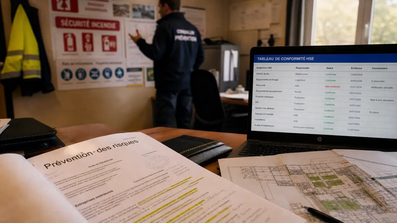 Conseiller prévention : dossier prévention des risques au bureau