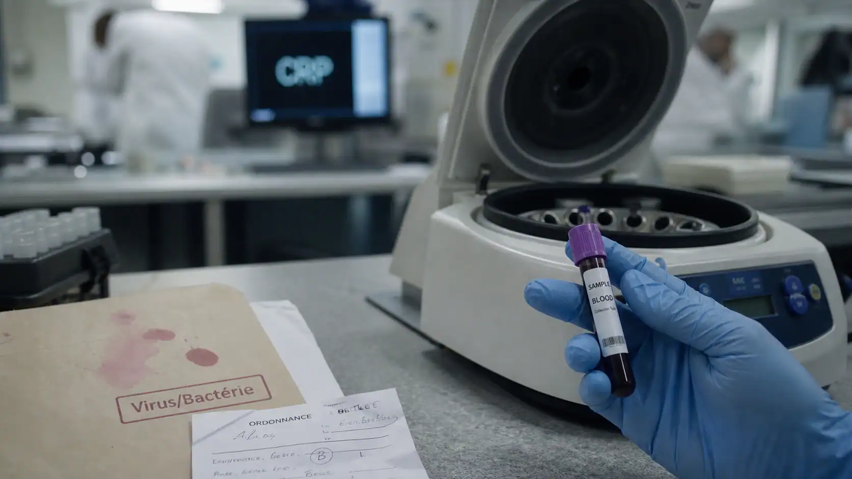Prise de sang CRP NFS PCR pour infection virale ou bacterienne