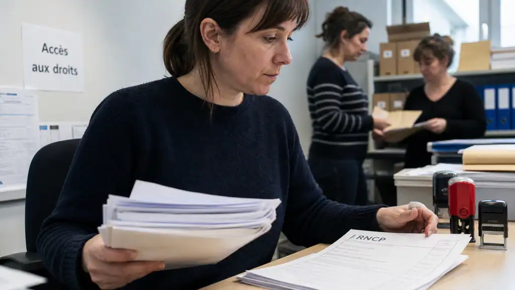 Débouchés BTS SP3S : conseillère en action sociale avec dossiers, formulaire d’accès aux droits
