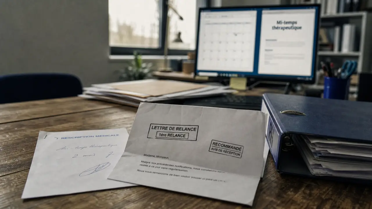Délai réponse employeur mi temps thérapeutique : 3 mois, sauf convention