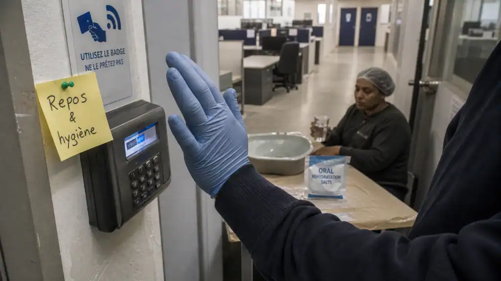 Gastro et arret de travail : hygiène au bureau
