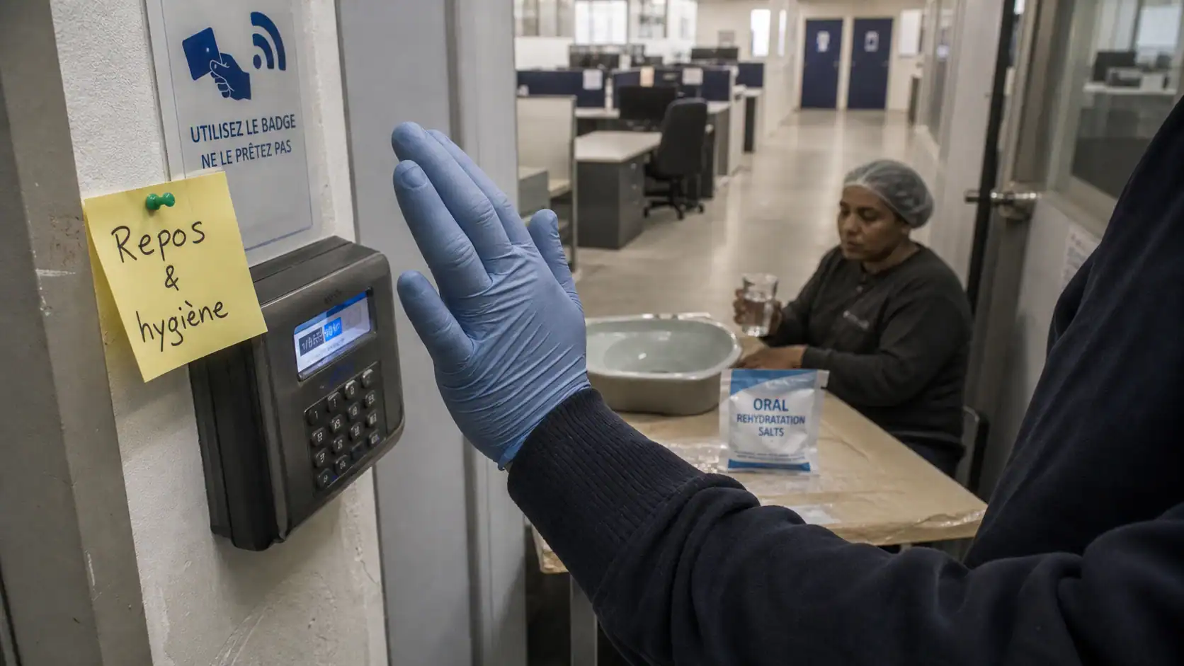 Gastro et arret de travail : hygiène au bureau