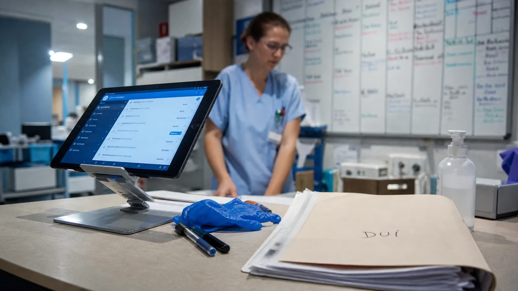 Logiciel ehpad DUI : saisie observations sur tablette en salle de soins