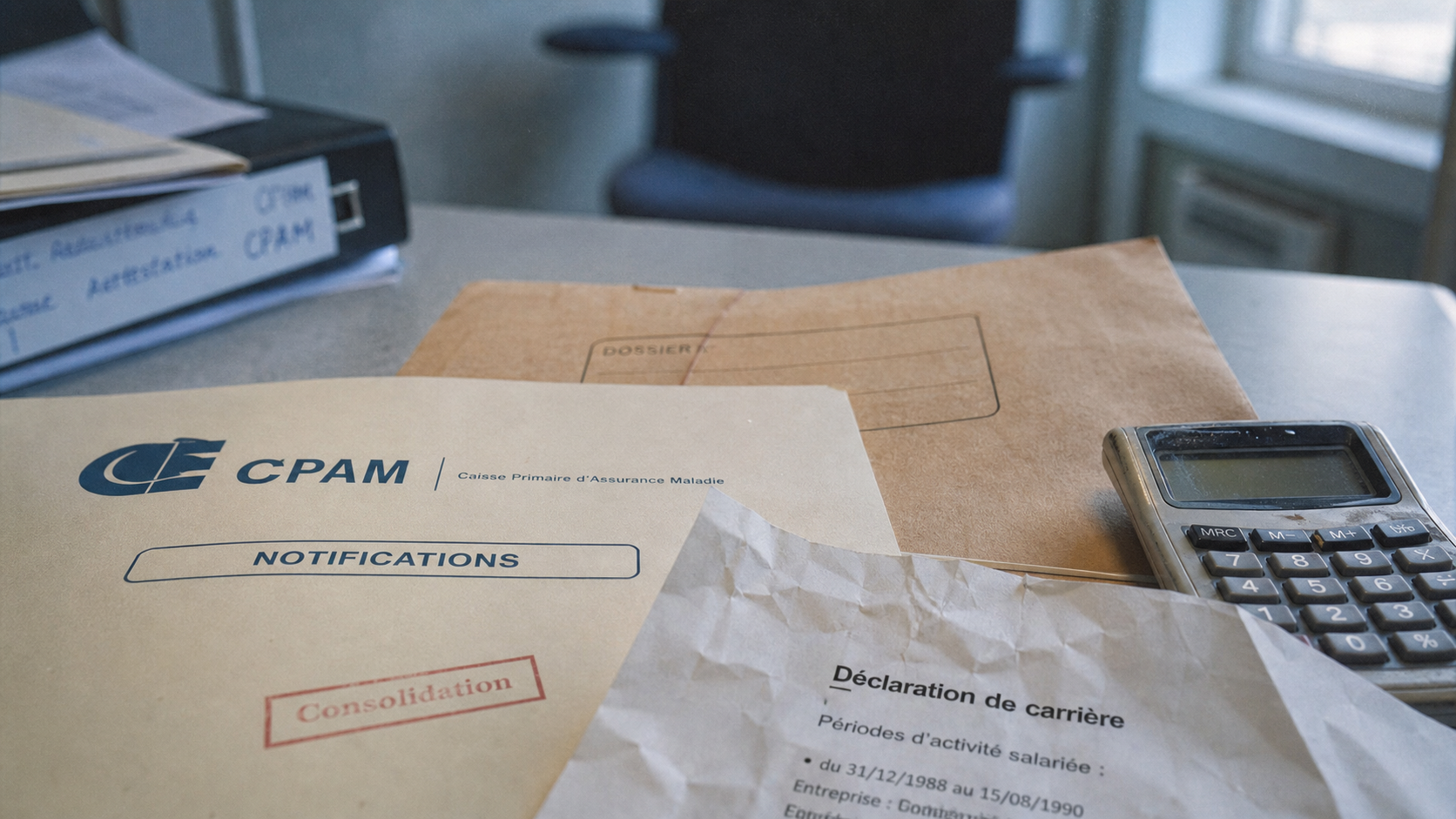 Maladie professionnelle retraite : dossier CPAM, consolidation et retraite