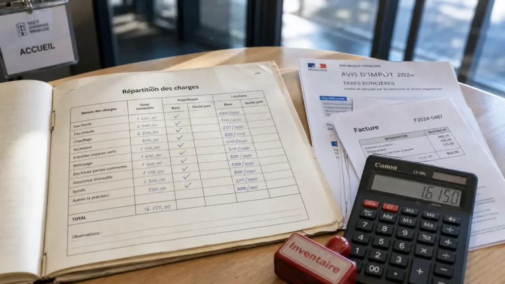 Bail commercial : taxe foncière, grosses réparations, ce que le tableau ne peut pas refacturer