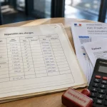 Tableau de répartition des charges bail commercial, charges et justificatifs