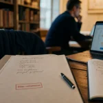 CNAM bilan de compétences : table, carnet et rendez-vous