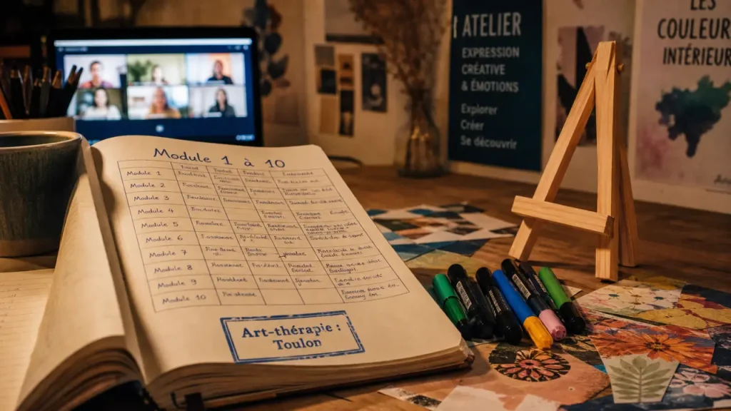 Formation art-thérapie à Toulon : programme, certification et débouchés à comparer avant de choisir