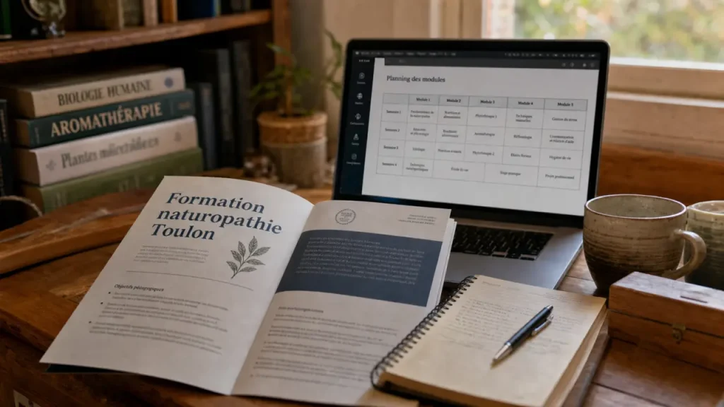 Formation naturopathe à Toulon : programme, 1015 heures et 4 blocs à vérifier avant de s’inscrire