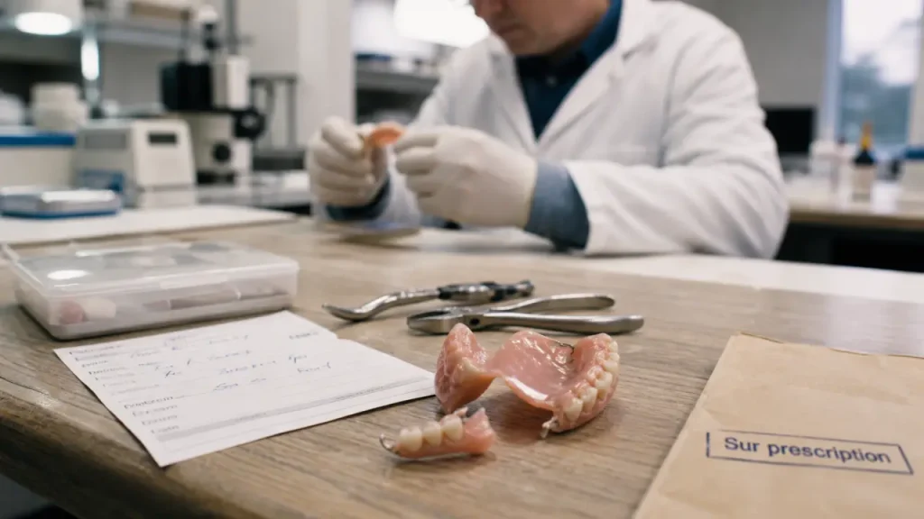 Prothésiste dentaire sans passer par le dentiste, oui, mais seulement pour réparer un appareil amovible cassé