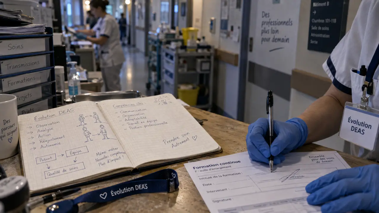 Aide soignant evolution après le DEAS : signature de formulaire et dossiers