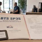 bts sp3s formation continue : dossier BTS et fiche de formation au premier plan