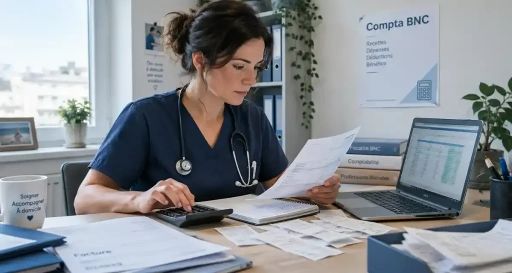 Infirmier libéral : bien gérer sa compta (BNC, déclaration 2035, cotisations)