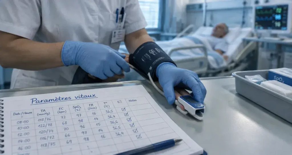 Paramètres vitaux de l’aide-soignant : mesurer, comparer et transmettre sans diagnostiquer seul
