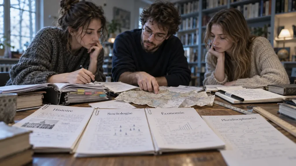 Pluridisciplinarité : plusieurs disciplines, un même objet, des méthodes distinctes