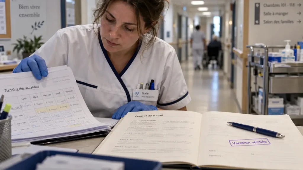 Vacataire aide-soignant : choisir ses missions sans négliger le contrat ni la paie